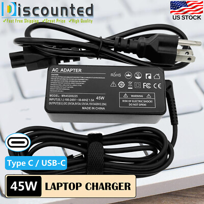 AC Power Adapter Cord Charger For Lenovo Yoga 6 13ARE05 82FN003TUS 2-in-1 Laptop