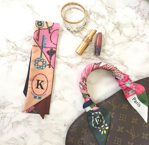 Scarf/Foulard/Handle High quality for Luxury handbags/accessories custom letter - Picture 2 of 10