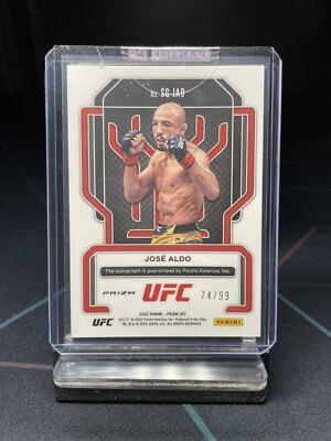 2022 Panini Prizm UFC Jose Aldo Signatures Red Prizm Auto