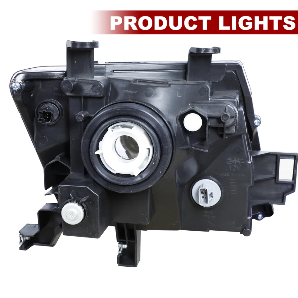 Par de faros proyectores esquineros ámbar carcasa negra para Nissan Xterra 2005-2015 Foto 3 de 4