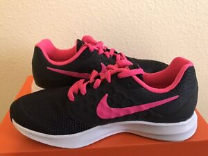 Girls Pink and Black Running Shoes Size 