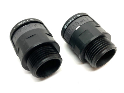 PMA Flex FNMT-C 1'' Straight Plastic Conduit Fitting Black 1'' LOT OF 2