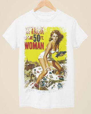 T-Shirt Attack of the 50ft Woman - Film Poster inspiriert Unisex weiß