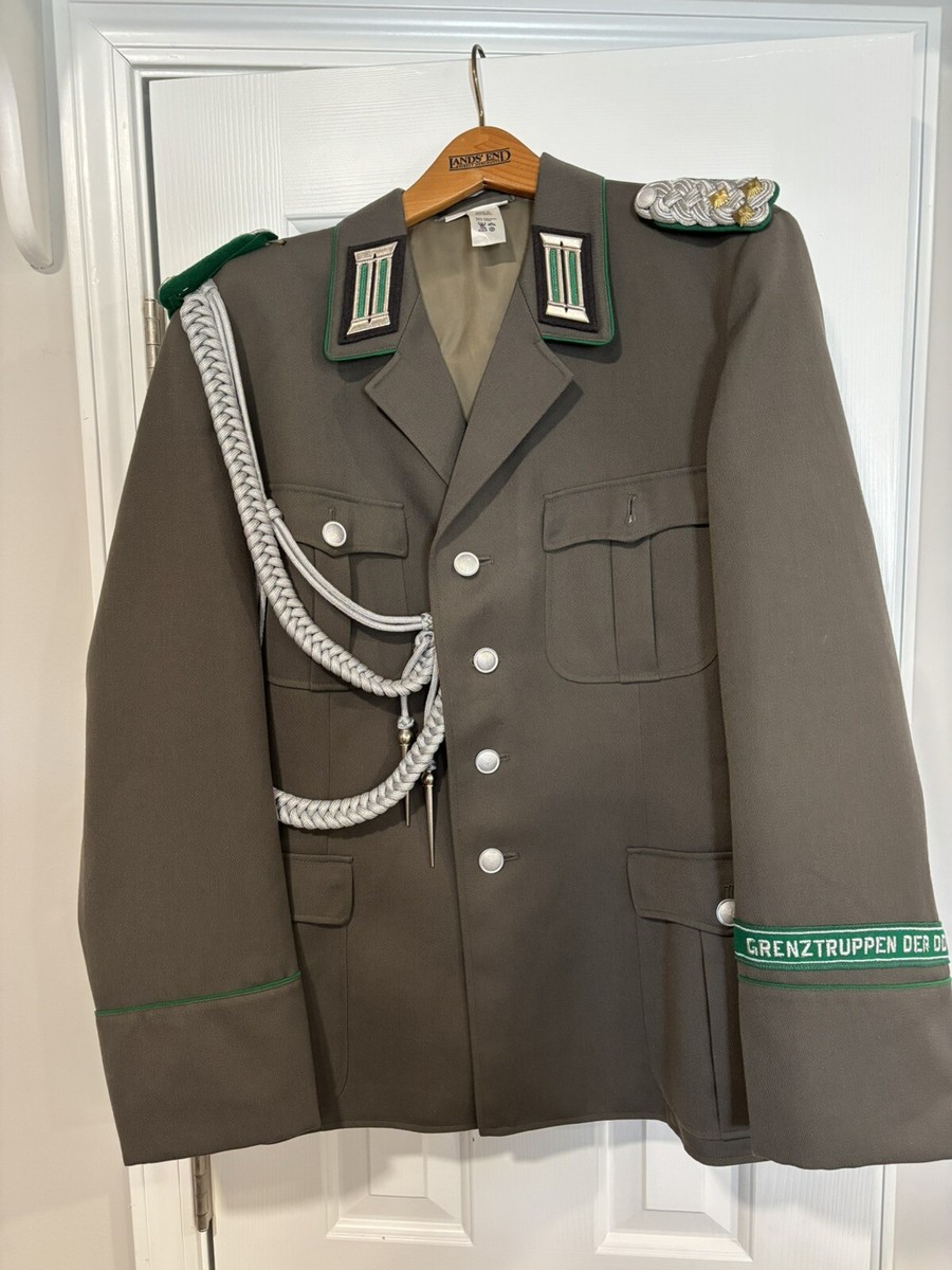 East German Border Guard Officers Tunic With Lanyard And Colonel