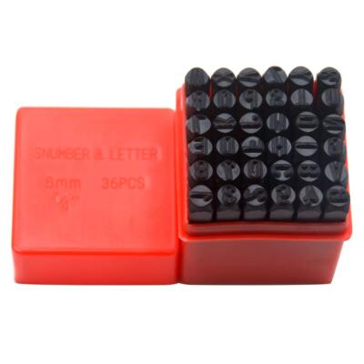 Number and Letter Stamp Set 36 Piece Punch Set/A-Z & 0-9 Hardened Steel for M...