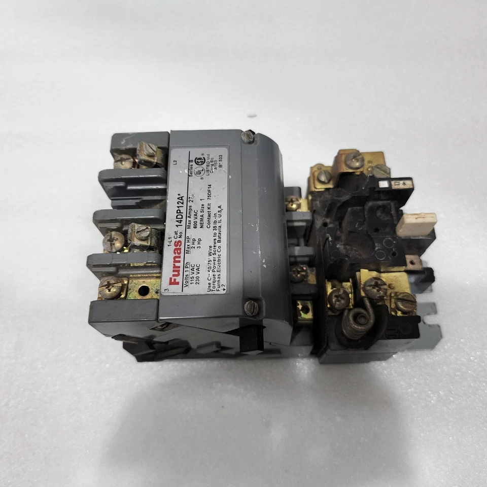 FURNAS CAT 14DP12A MOTOR STARTER 27A 48DC11AA3 COIL VOLTAGE 110-120V/190-240V - Image 2 of 4