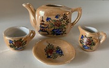 Japanese lusterware miniture childs tea set