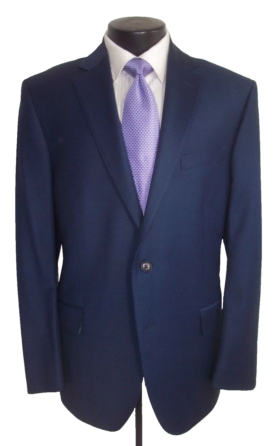 Brooks Brothers, solid blue 2button side vents wool blazer, jacket, coat 42R
