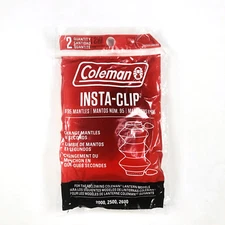 2 New Coleman Instaclip #95 Lantern Mantles 1 pack of 2 (2 Mantles Total)