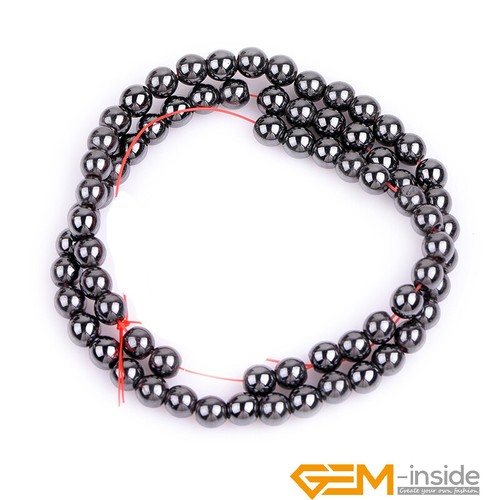Natural Black MaMgnetic Hematite Round Ball Beads For Jewelry Making 2mm-16mm  - Picture 40 of 65