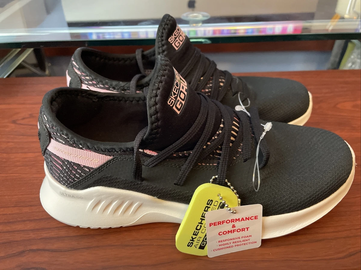 Skechers go on sale run womens black