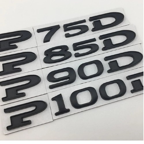 Insignia emblema P75D P85D P90D P95D P100D 85D 90D 95D 100D para Tesla MODELO 3 S Y X - Imagen 2 de 9