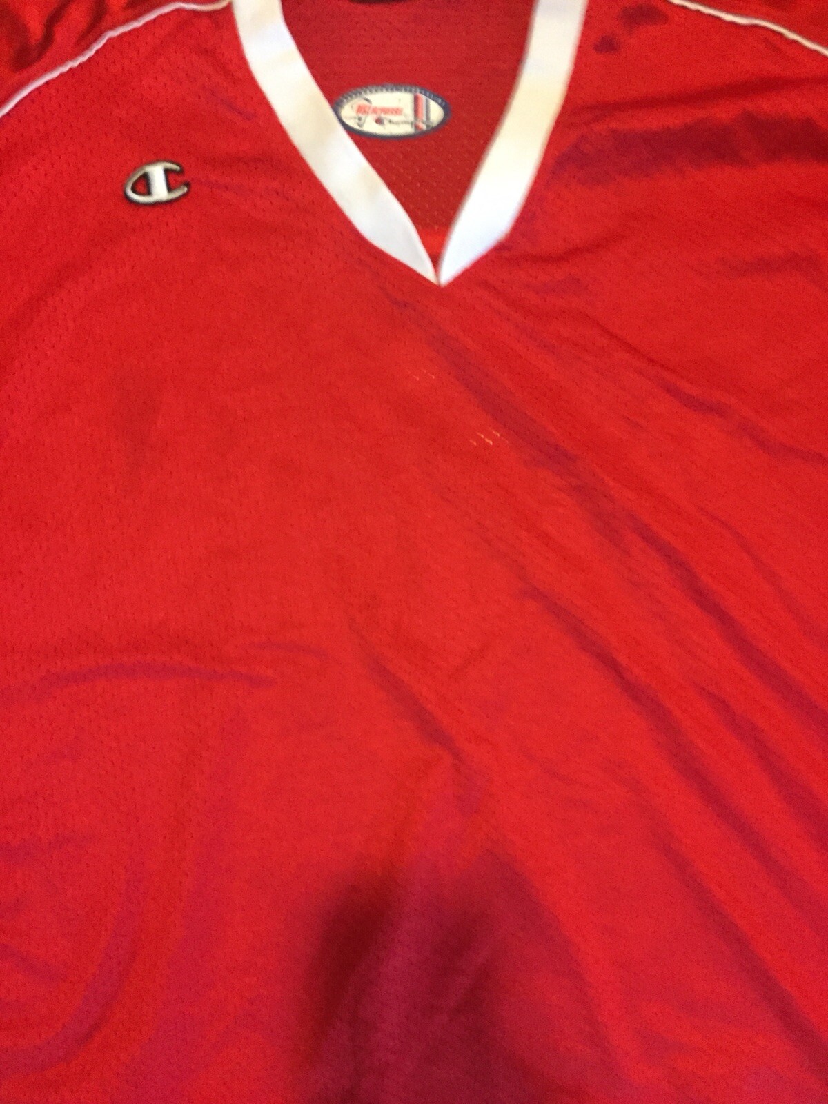 Classic Mesh Champion Lacorse Varsity Red Jersey Shirt Gem