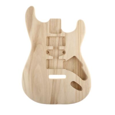 1x Holz Exquisite Gitarre unbehandeltes Korpusmaterial für ST E-Gitarre