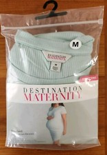Destination Maternity Ruched Bodycon Dress Short Sleeve Light Green S M XL XXL