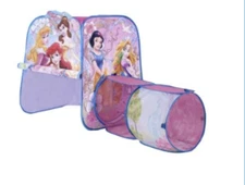 Disney Princess Adventure Hut Tent Playhut Twist N Fold Pop Up Setup with tunel