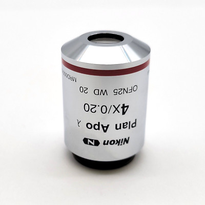 Nikon Microscope Objective Plan Apo 4x Lambda λ CFI Eclipse ∞/- M25 | eBay