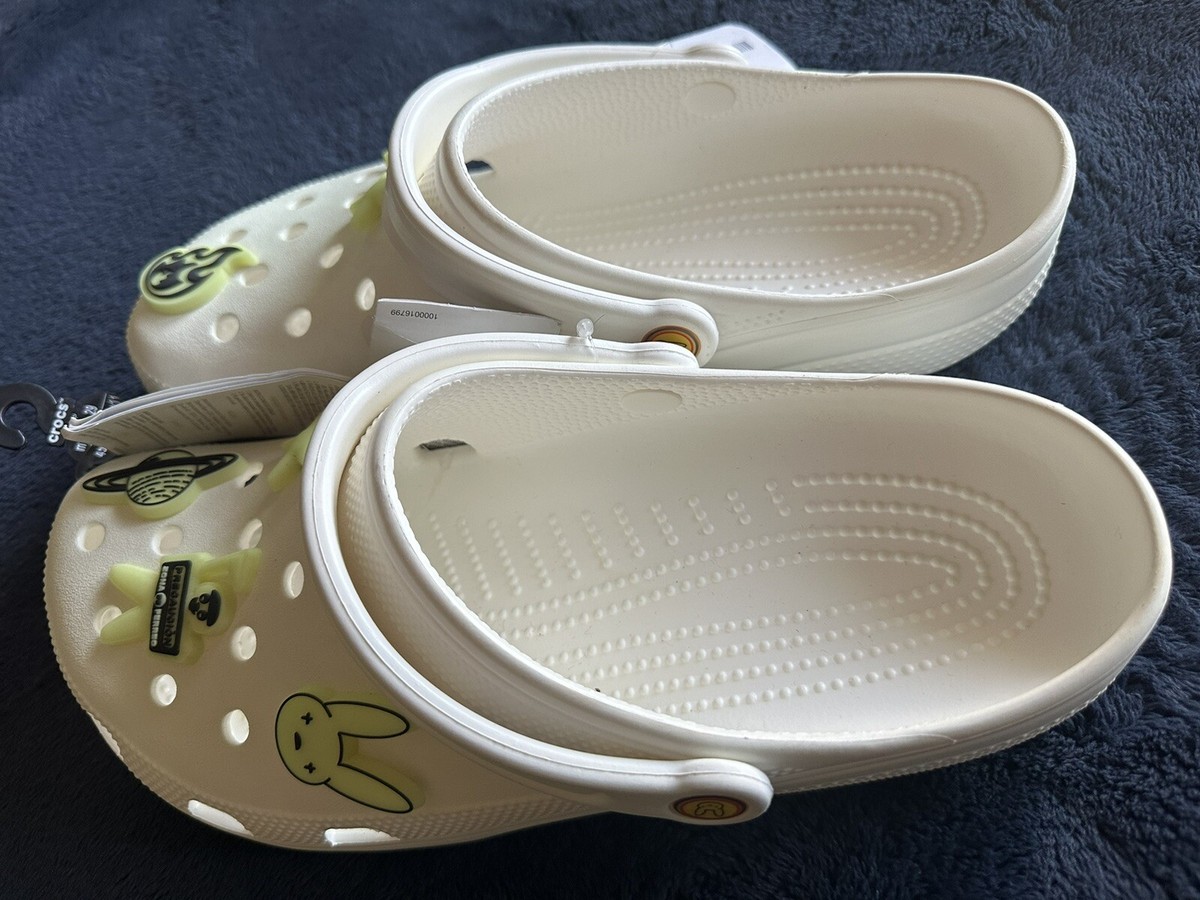 Bad Bunny Crocs Glow In The Dark Men Size 11 *Read  display picture 3