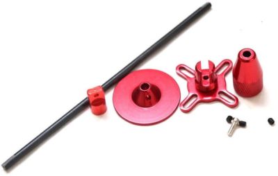 Create Idea GPS Antennenhalterung - Klappbar | Alu Rot | DJI Naza Pixhawk Drohne