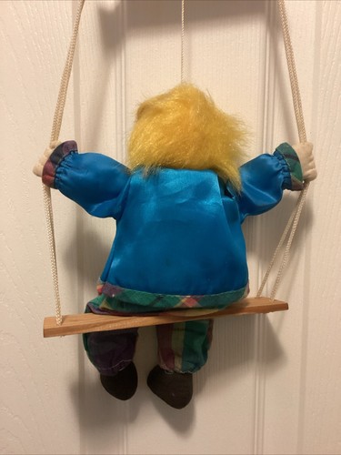 Vintage Clown Doll On A Swing Marionette - Picture 9 of 13