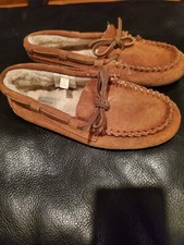 Crewcuts Faux-Shearling Lodge Moccasins K5