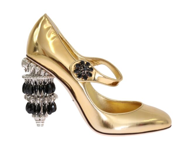 Dolce \u0026 Gabbana Shoes Leather Gold 