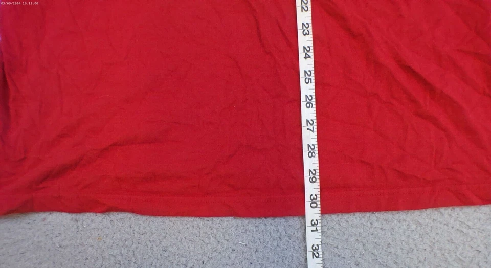 Camisa Echo Unltd Para Hombres 2XL Roja Negra Manga Corta Grande Gráfico Logo Y2k Adulto Foto 4 de 4