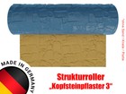 Strukturwalze Walze Roller "Kopfsteinpflaster 3" Modellbau in 1:87 1:72 1:35