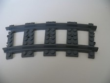 Lego 1 x Train, Track Plastic (RC Trains) Curve dark bluish gray set 7939 7897