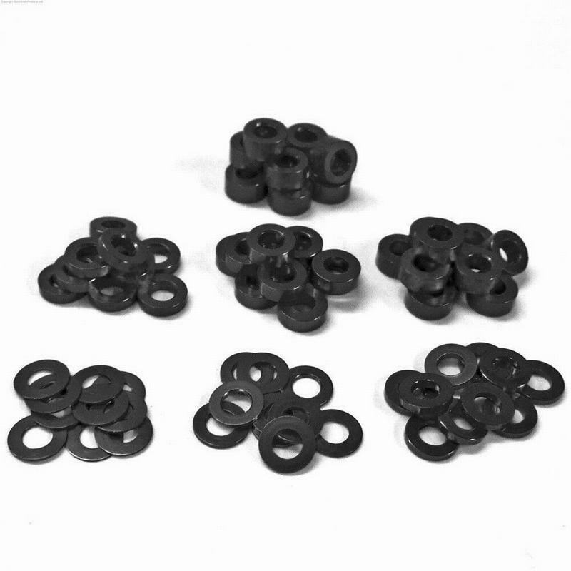 HEROFFIX 5er Set M3 Flanschmuttern - Alu Mit Gummidichtung, Pfirsichrot Für Auto & Motorrad