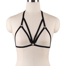Cage Bra Harness Cupless Strappy Bralette Elastic Bra Body Harness for Women S14