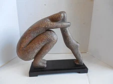 Vintage  Cycladic Figurine  Resin Art Sculpture 16" x 15"x5"