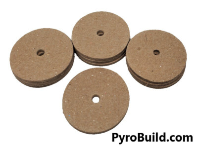 10pc 2'' Fireworks Paper Disc Plugs Caps For Tubes With 3/16'' Hole