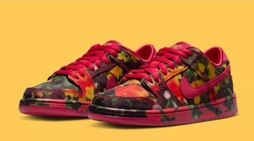 Nike SB Dunk Low x The Wizard of Oz Poppy Field Men’s Size 10.5 (FZ1291-600) New