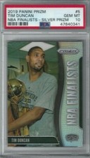 2019 PANINI PRIZM #5 TIM DUNCAN PSA 10 GEM MINT NBA FINALISTS SILVER PRIZM HOF