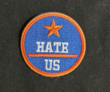 Hate Us Patch Baseball Jersey or Jacket Patch Houston Astros - Easy Iron On