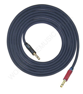 Profi Gitarrenkabel 6 Meter lang (20') mit Neutrik NP2X-AU Silent Plug