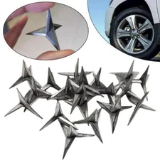 40pcs Tire Puncture Triangle Spikes Carbon Steel Nails Vehicle Anti-theft I5I8
