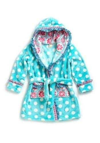 Matilda Jane SILVER PIECES Robe Small Plush Hooded New In Bag Christmas 4 6 - Image 3 of 3