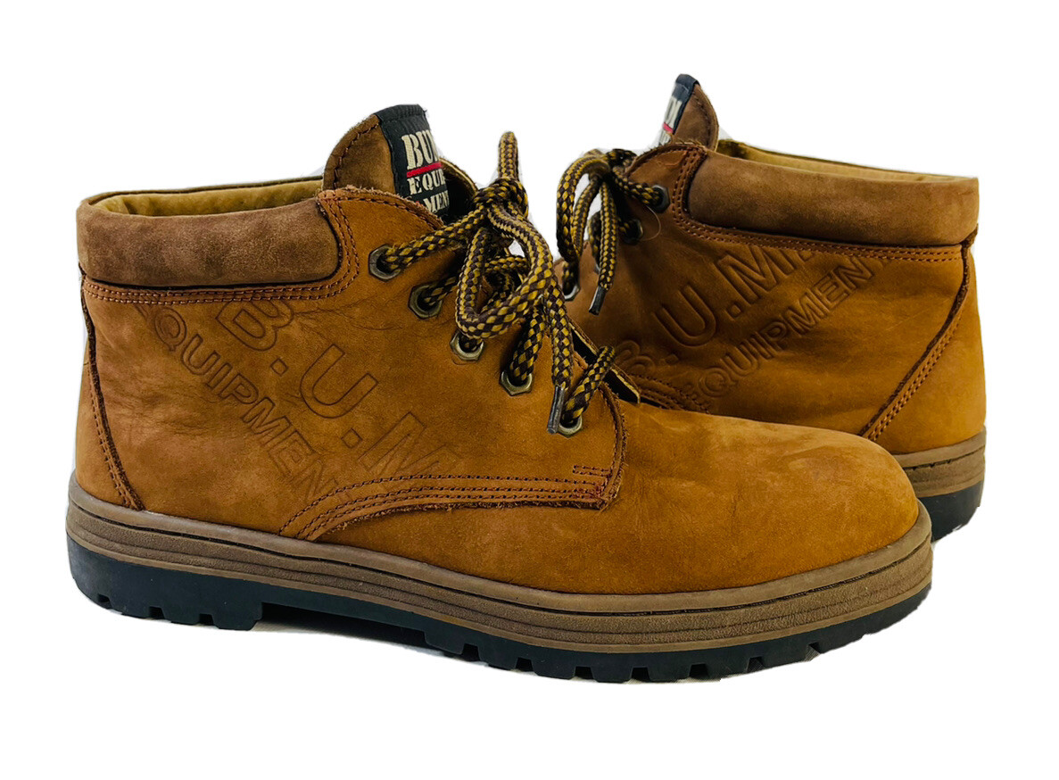 NOS VTG 90s B.U.M Equipment Womens 8.5 Suede Leather Mountain