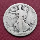 1916 D Walking Liberty Half Dollar 50c Circulated Full Date B70#42691