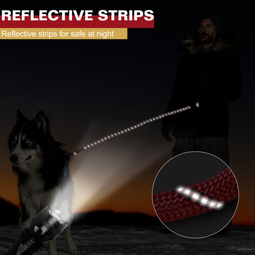 UrbanX reflektierende strapazierfähige Hundeleine bequem gepolsterter Griff 5 Fuß - Bild 41 von 42