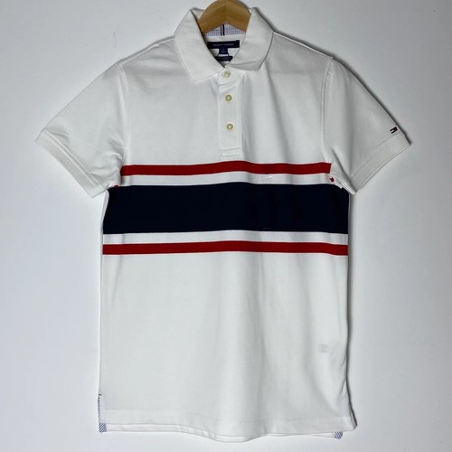 NWT Men's Tommy Hilfiger Short-Sleeve Polo Shirt Stretch Slim Fit S 3XL