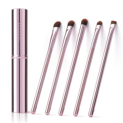 5Pcs Eyeshadow Brush Set, Premium Eye Makeup Brush, 5 Piece pink