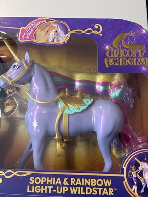 Set - Sophia und Einhorn Wildstar mit echter Mähne und Schweif sowie Bürste, ...
