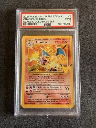 New ListingPokémon Charizard 4/102 Celebrations Classic Collection Holo PSA 9 120 HP 2021