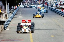 Pedro Rodriguez BRM P160 leads Ronnie Peterson March 711 Ford Denn- Old Photo 2