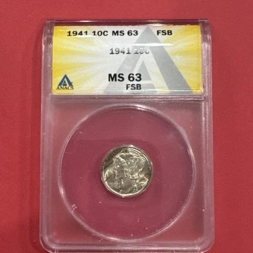 1941 Mercury Dime MS 63 FSB
