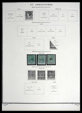 St KITTS & NEVIS 1903-1974 MNH MH w/ Sheets Stamp Collection
