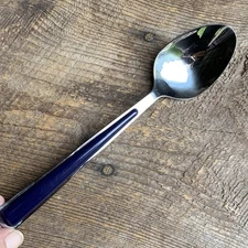 Fiesta Tableware Flatware Teaspoon Cobalt Blue Merengue by Cambridge 7” Long